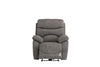 Grey Fabric Electric Power Recliner Armchair