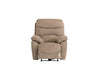 Sand Fabric Electric Power Recliner Armchair