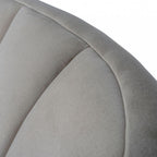 Taupe Fabric Upholstered Accent Chair with Ribbed Back - Home Furniture Interiors