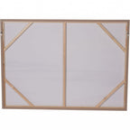 Blurred Seascape Brown Wooden Framed Canvas Wall Art Picture - Home Furniture Interiors