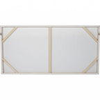 Golden Rectangular Abstract Reeds Canvas Wall Art 150 x 75cm - Home Furniture Interiors
