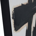 Hand Finished Brushstrokes Set of 2 Framed Canvas Wall Arts - Home Furniture Interiors