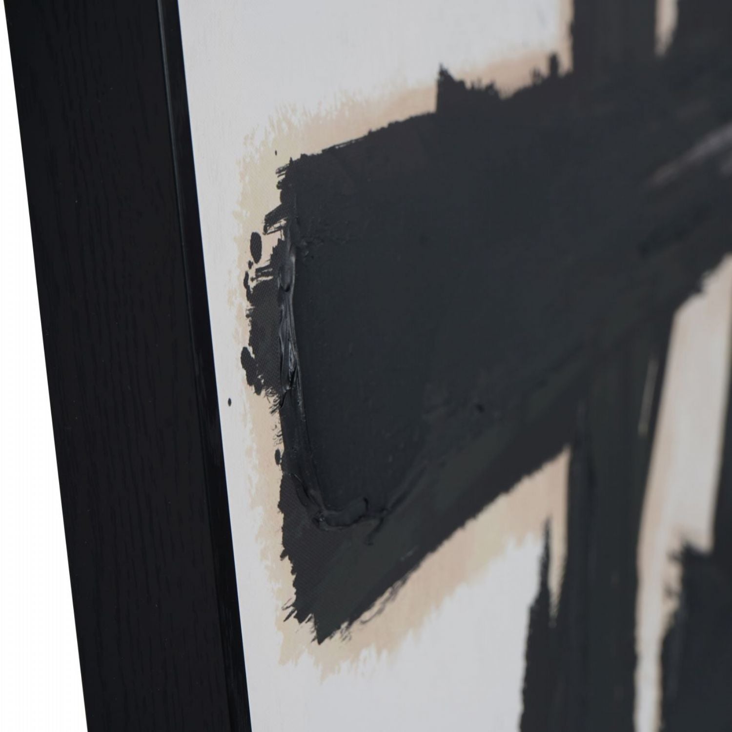 Hand Finished Brushstrokes Set of 2 Framed Canvas Wall Arts - Home Furniture Interiors