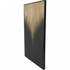 Large Golden Rain Foiled Canvas Wall Art - Home Furniture Interiors