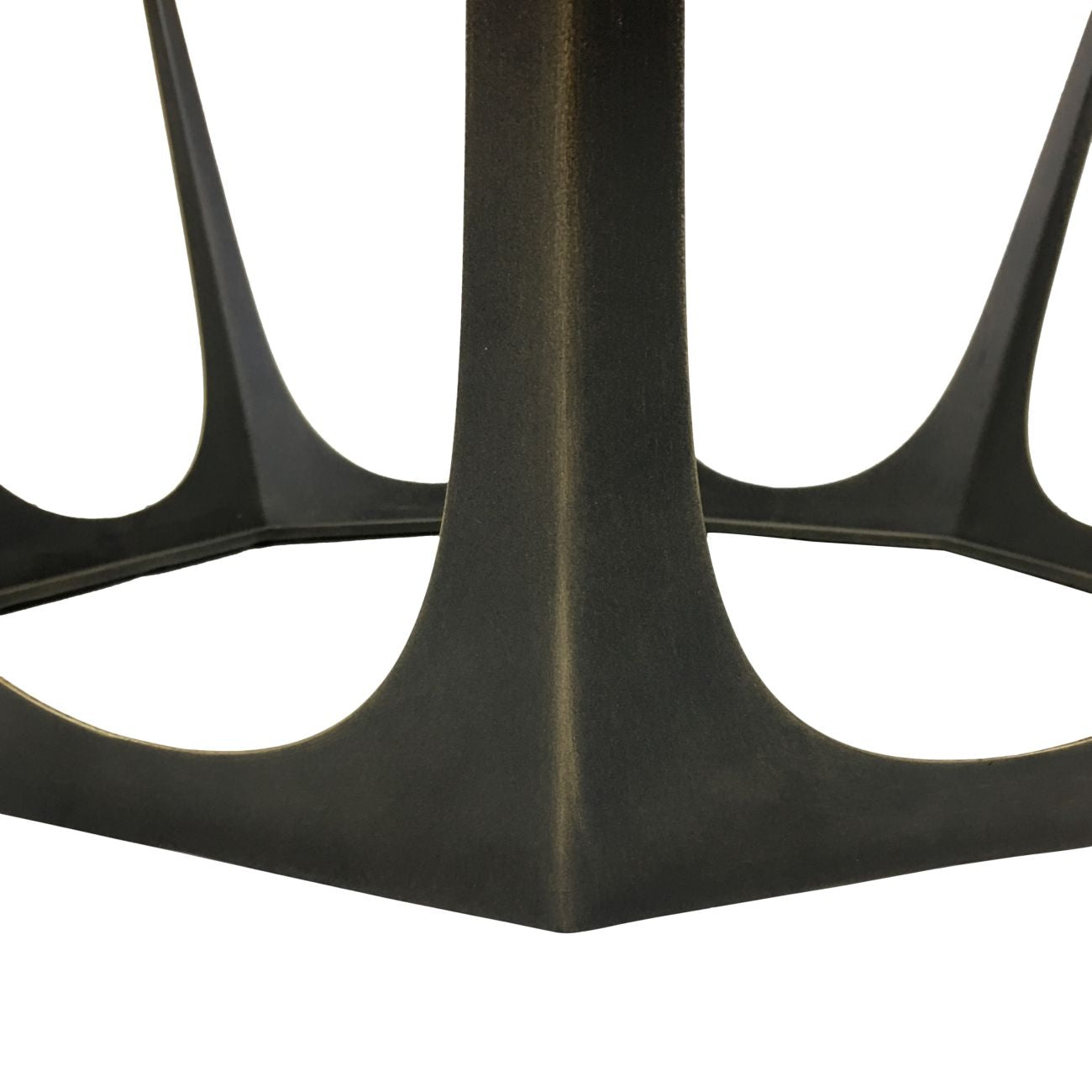 Modern Bronze Gilded Octagonal Coffee Table with Clear Glass Top - Home Furniture Interiors