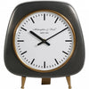Mid Century Aluminium Table Clock Large 28cm