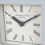 Art Deco Silver Nickel Plated Mantel Clock - Home Furniture Interiors
