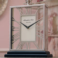 Silver Skeletal Mantel Carriage Clock
