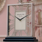 Silver Skeletal Mantel Carriage Clock