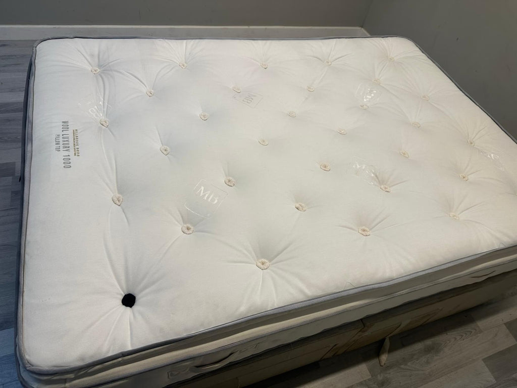 Millbrook Wool Luxury 1000 Pocket Pillow Top Mattress 4FT 6 Double RRP £1099