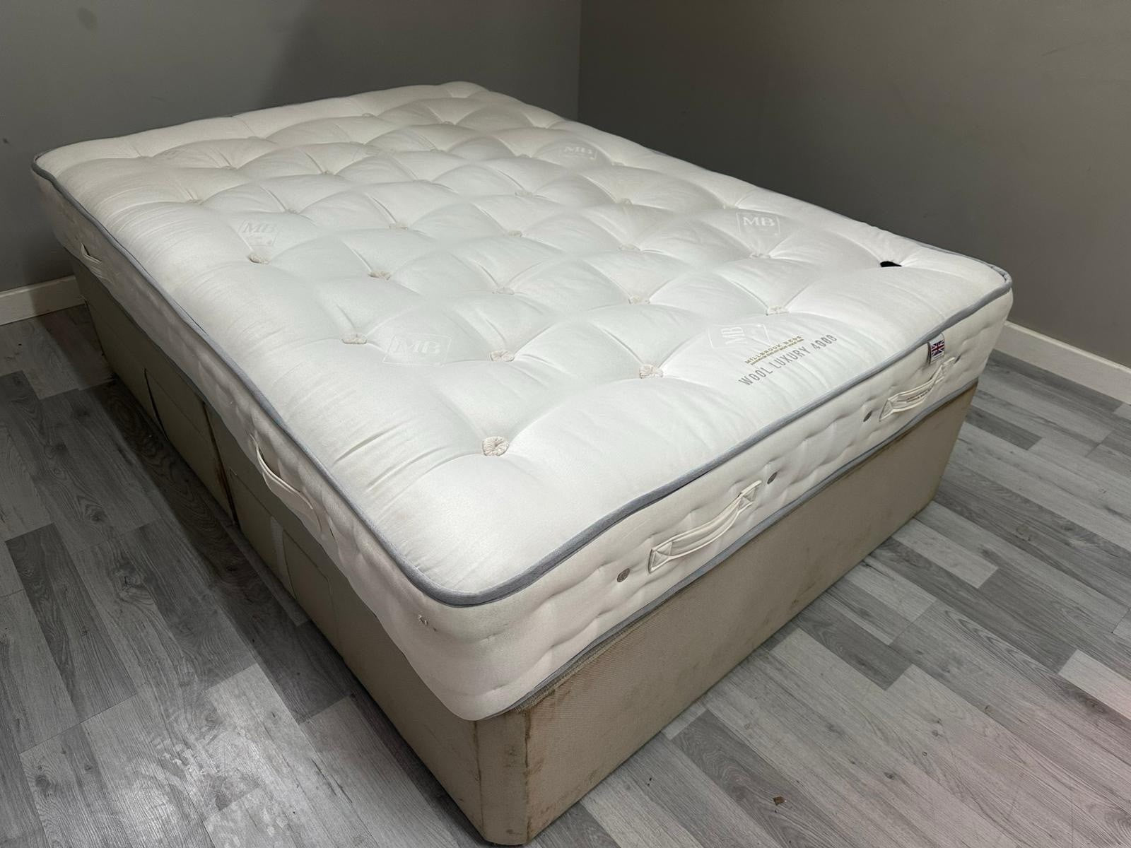 Millbrook Wool Luxury 4000 Pocket Mattress 4FT 6 Double RRP £1399