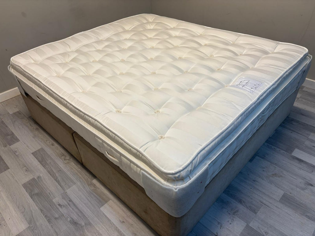 Laura Ashley White Emsworth 2500 Pocket Sprung Medium Mattress 6FT Superking - Home Furniture Interiors