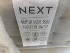 Next 6FT Sumptuous 1500 Pocket Sprung Firm Hybrid Superking Mattress RRP £799 - Home Furniture Interiors