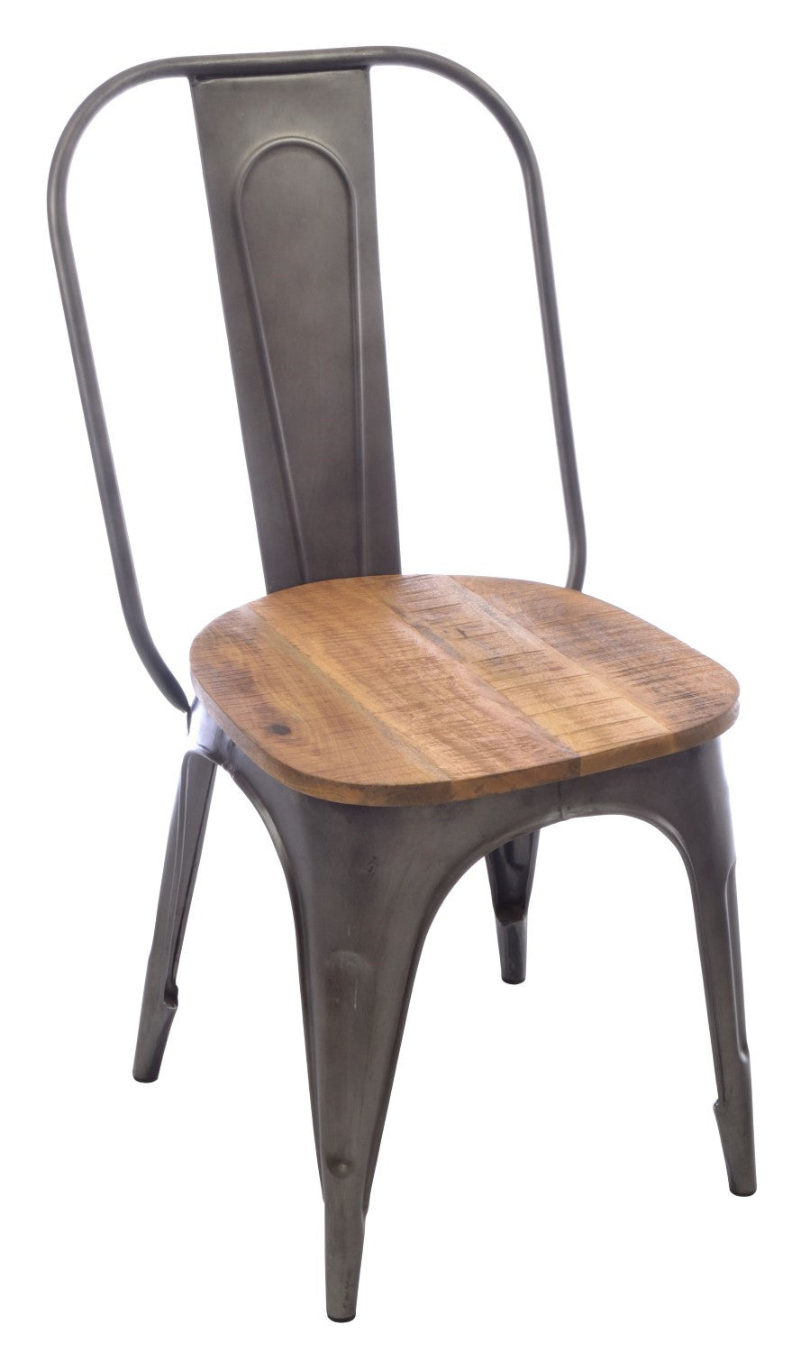Solid Wood Dining Chair Metal Legs