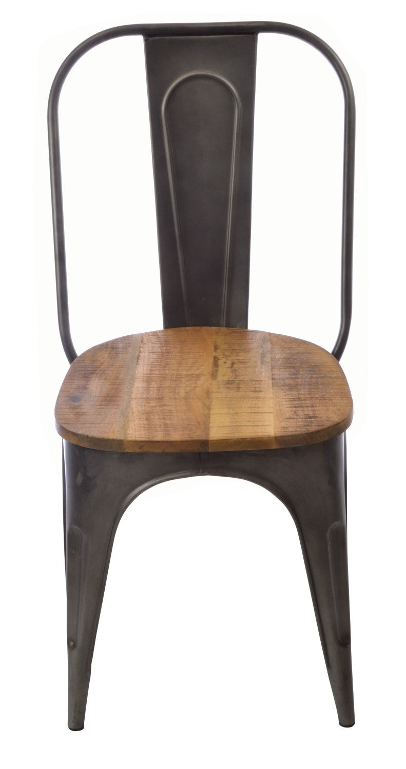 Solid Wood Dining Chair Metal Legs