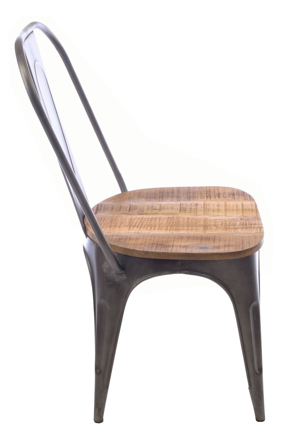 Solid Wood Dining Chair Metal Legs