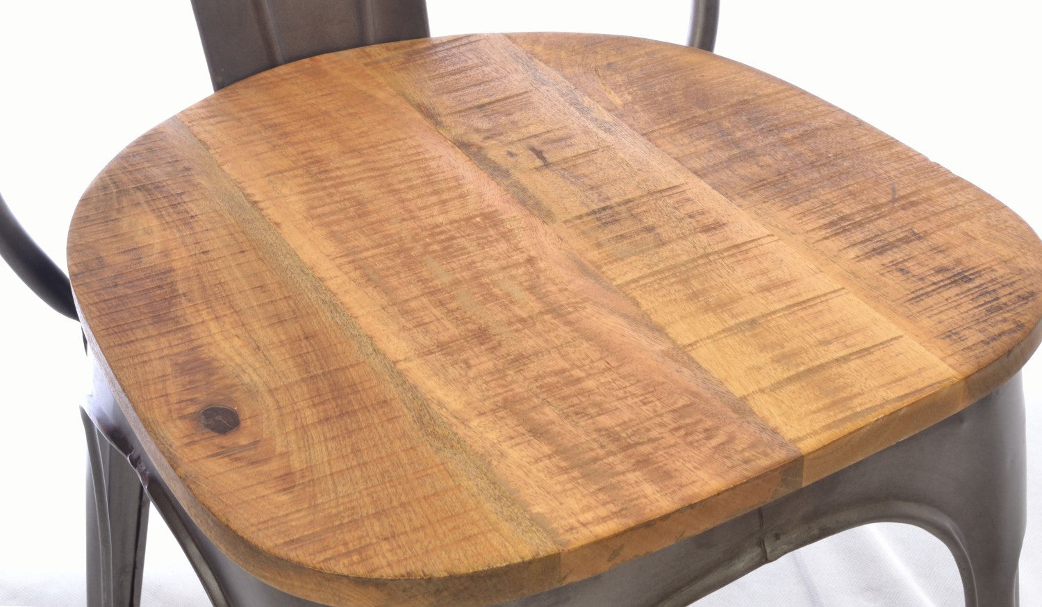 Solid Wood Dining Chair Metal Legs