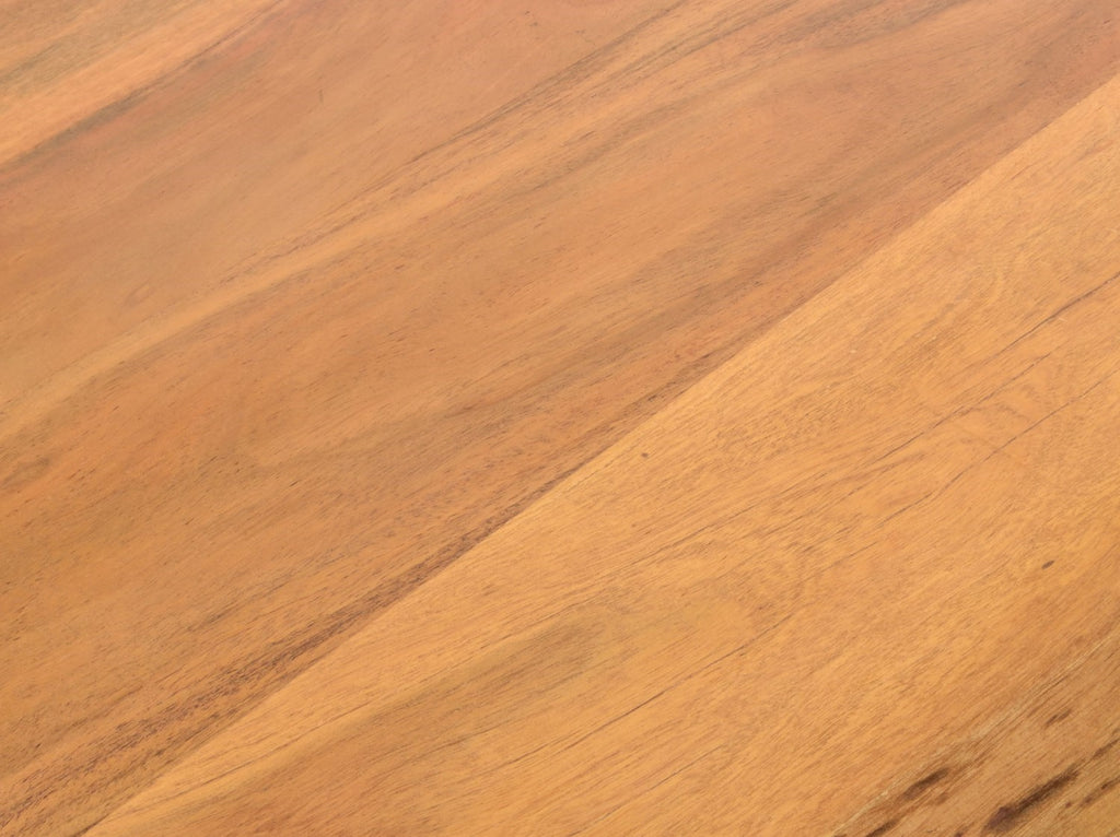 Industrial Brown Mango Wood and Black Metal Cross Legged Coffee Table