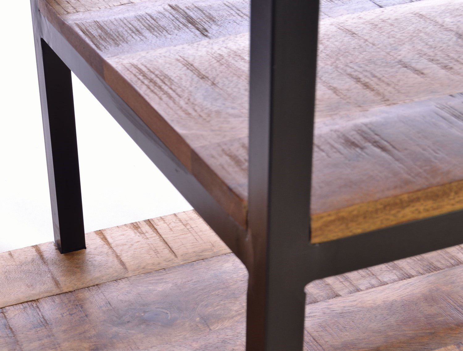 Industrial Mango Wood and Iron Large Sideboard Display Unit 180cm