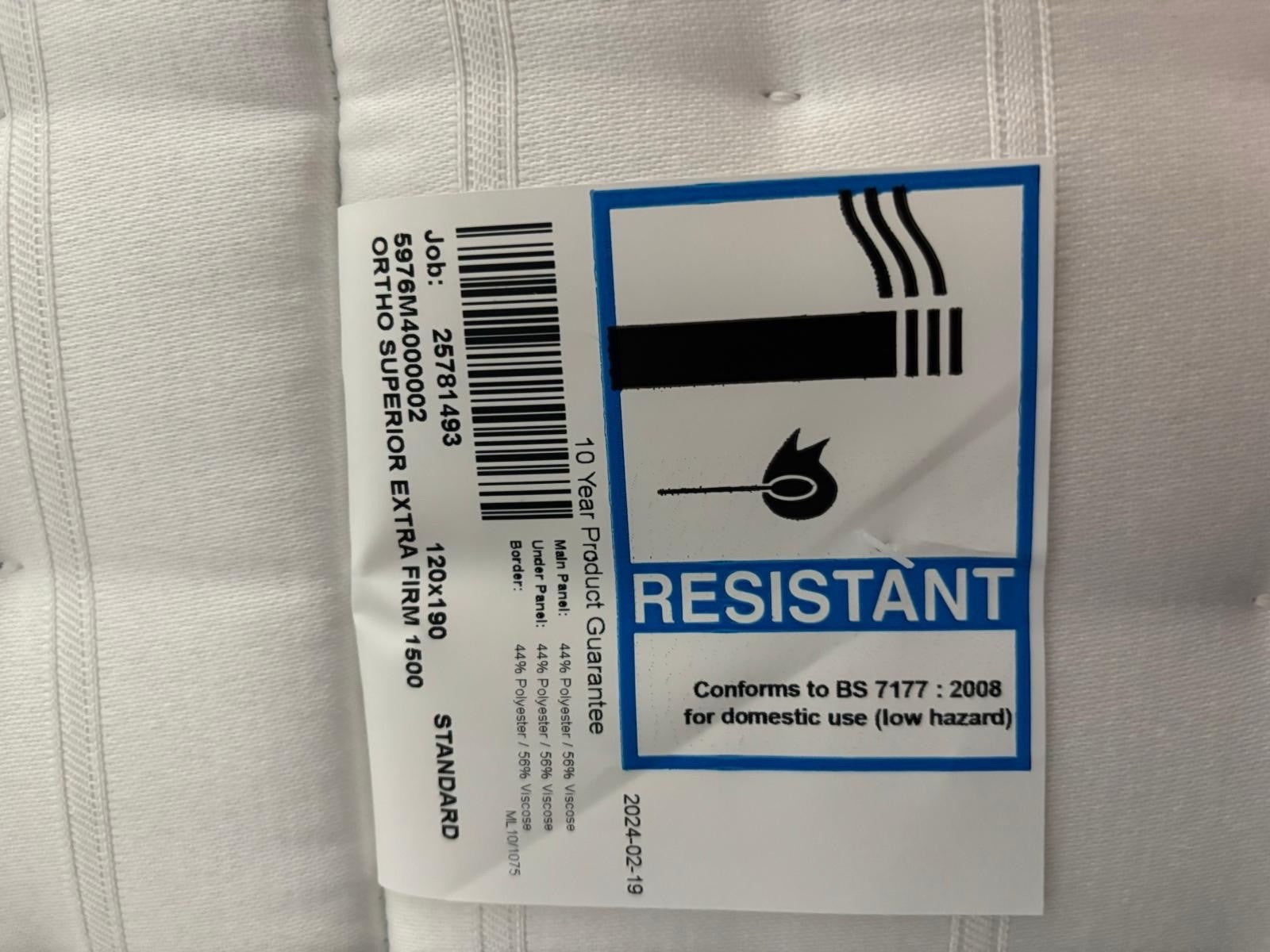 Relyon Heyford Ortho 1500 Pocket Mattress 4FT Small Double RRP £1199