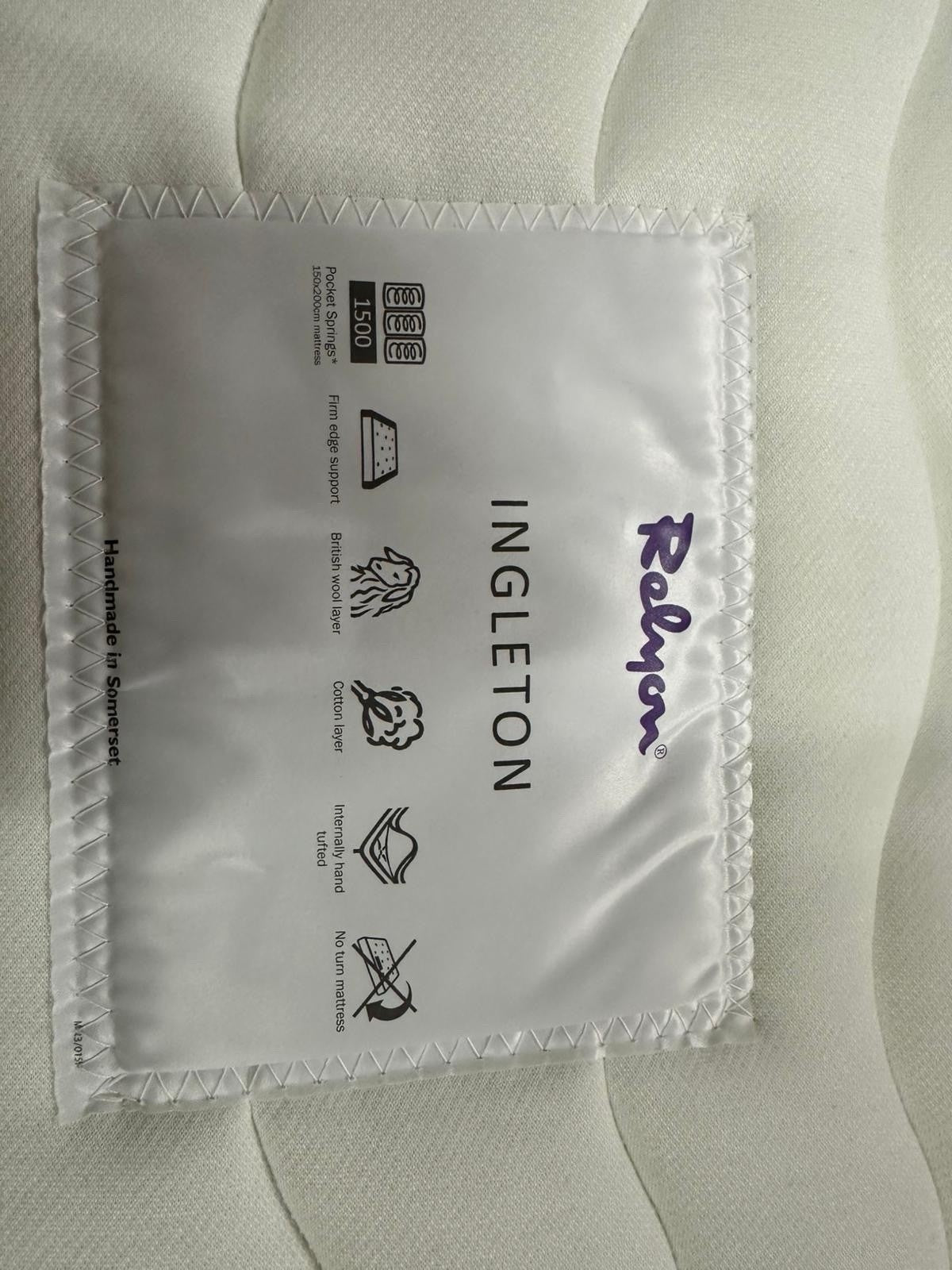 Relyon Ingleton Pillow top 1500 Pocket Mattress 6FT Superking  RRP £1299 B - Home Furniture Interiors