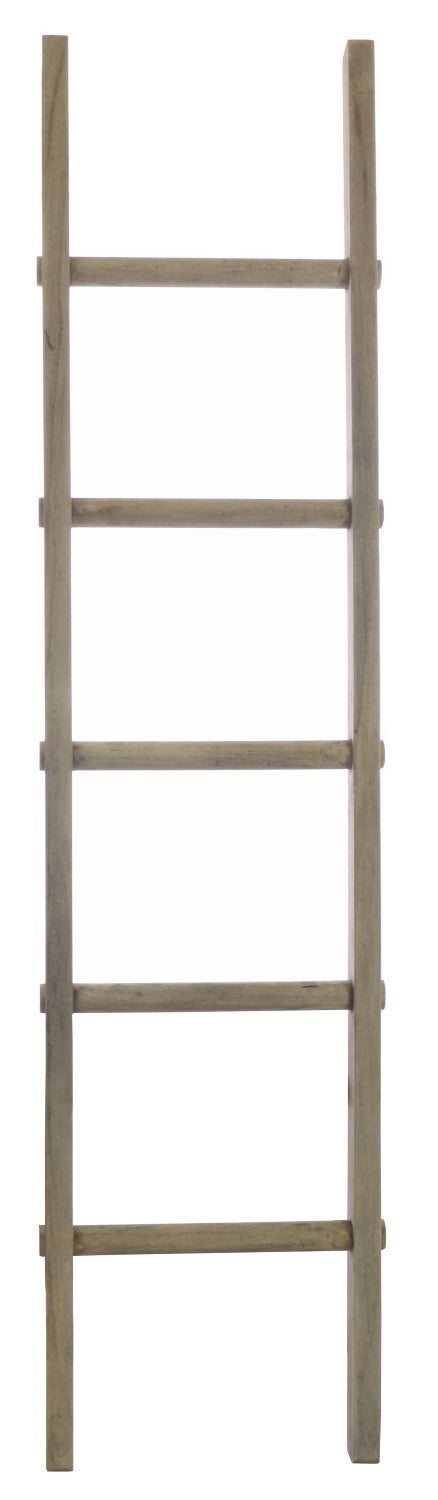 Vintage Style Rustic Hardwood Tall Display Ladder 185cm