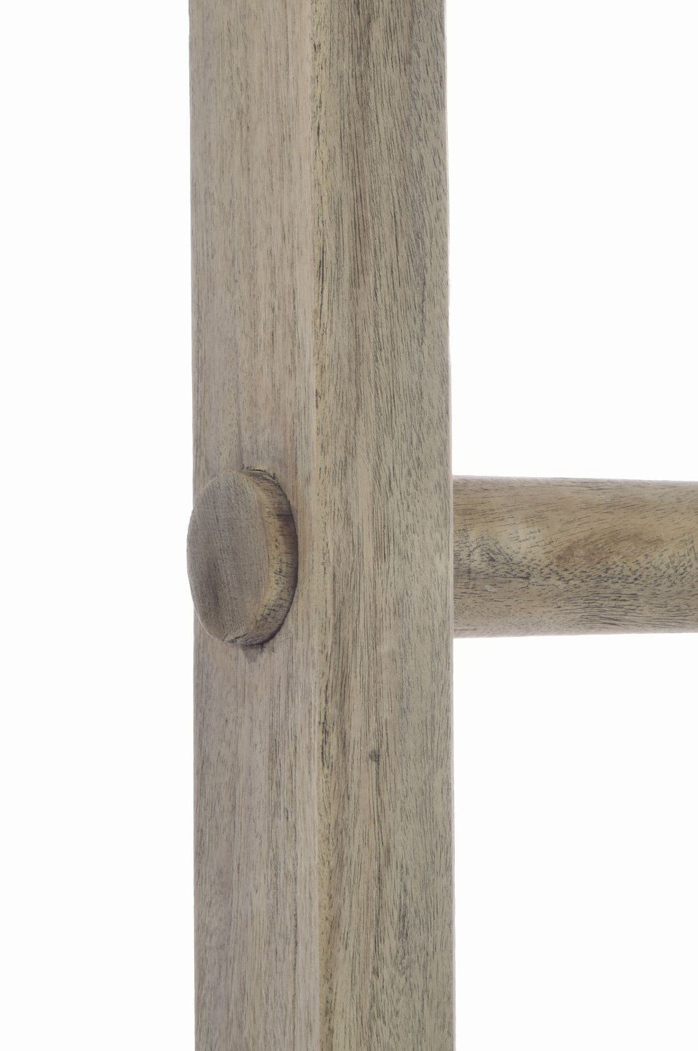 Vintage Style Rustic Hardwood Tall Display Ladder 185cm