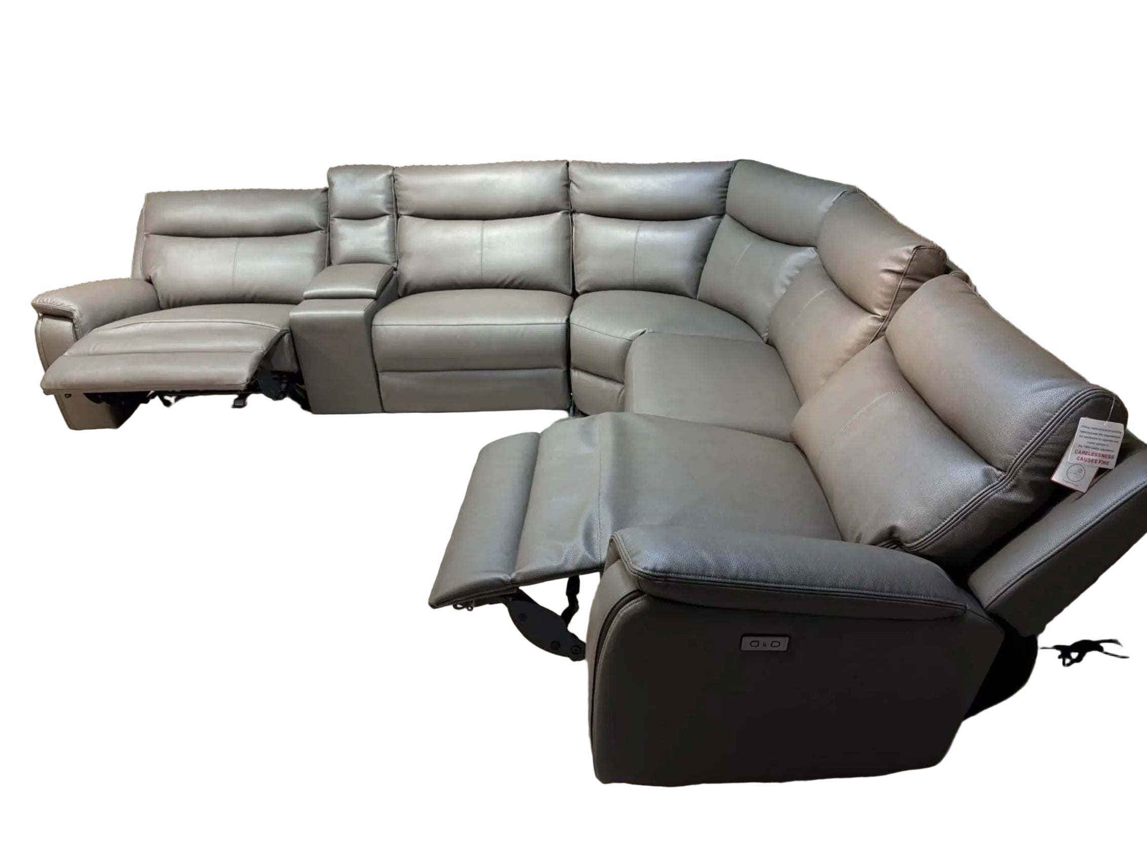 ScS - MAVERICK Modular 2 Corner 2 Sofa + Console, Power Recliners - Home Furniture Interiors