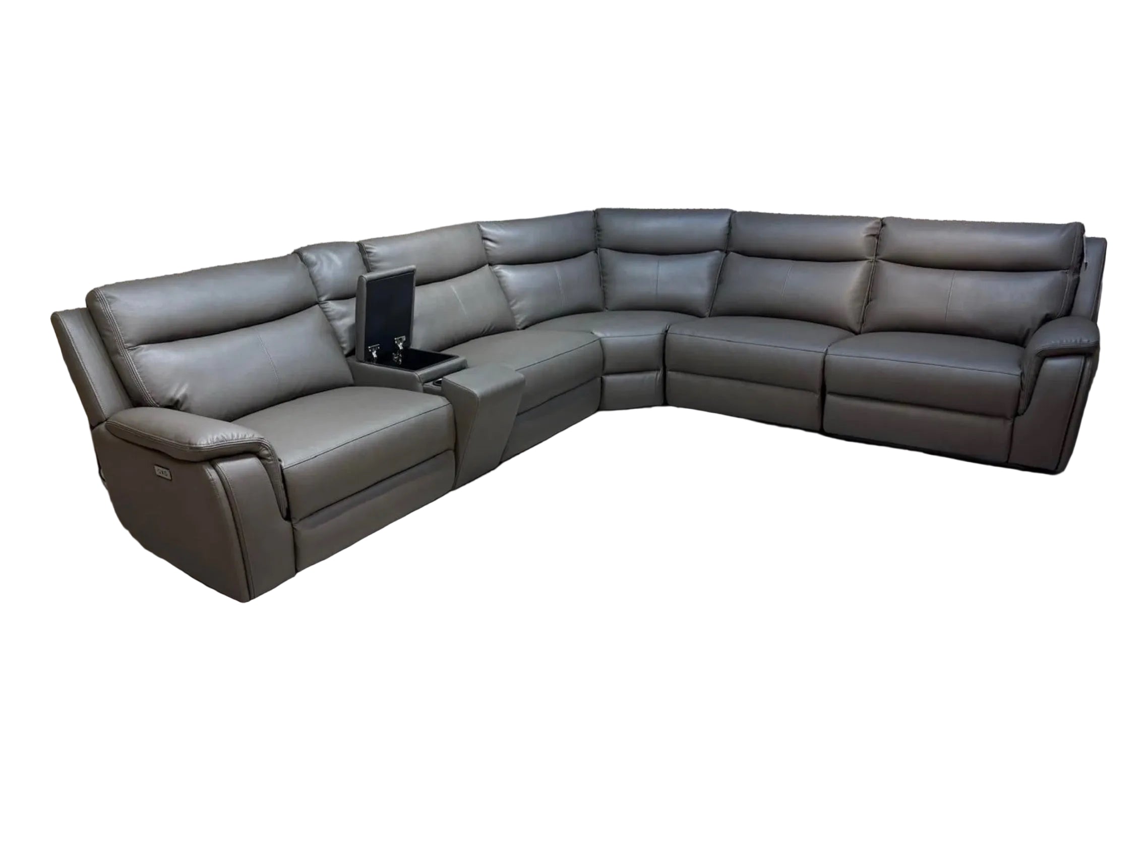 ScS - MAVERICK Modular 2 Corner 2 Sofa + Console, Power Recliners - Home Furniture Interiors