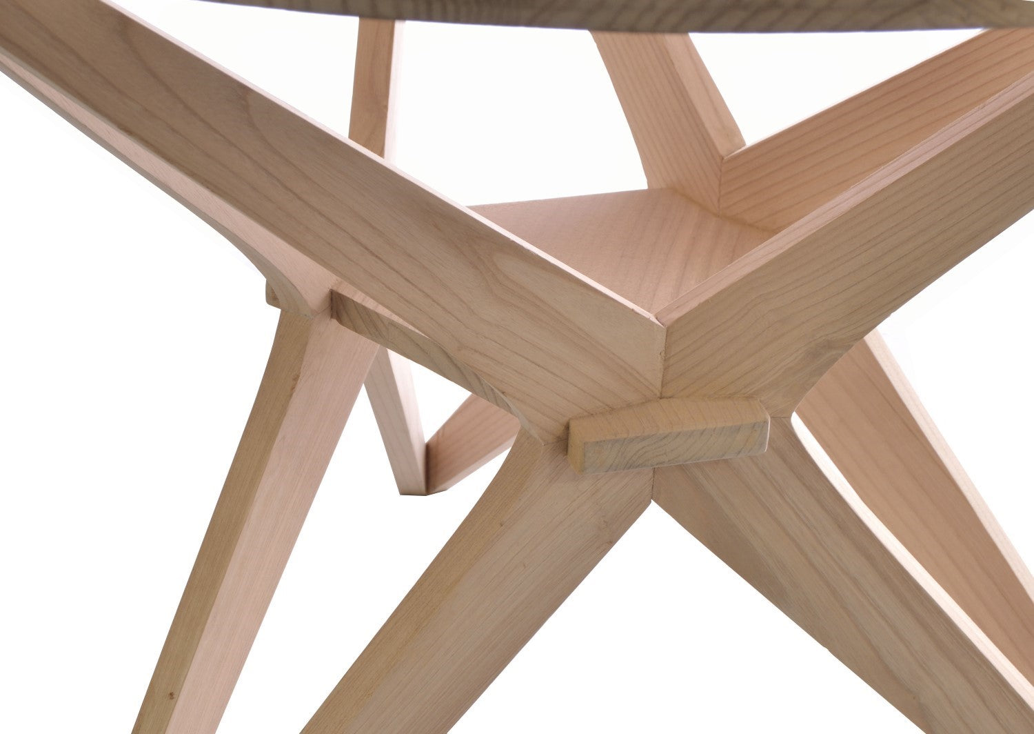 Light Wood Large Round Dining Table 100cm Diameter