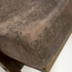 Hampton Suede Effect Brown Accent Chair - Home Furniture Interiors