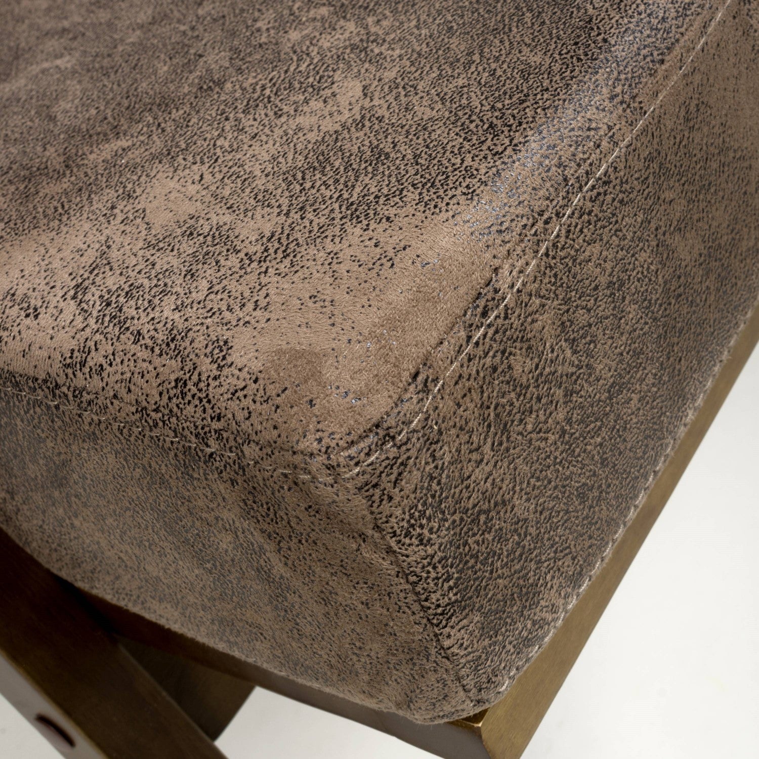 Hampton Suede Effect Brown Accent Chair - Home Furniture Interiors