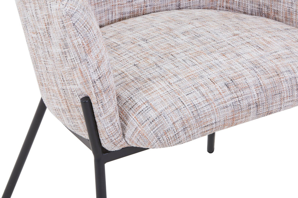 Rome Light Toffee Accent Chair - Home Furniture Interiors
