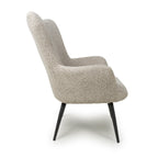 Bordeaux Textured Chenille Effect Mink Armchair - Home Furniture Interiors
