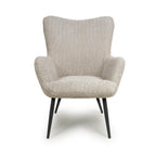 Bordeaux Textured Chenille Effect Mink Armchair - Home Furniture Interiors