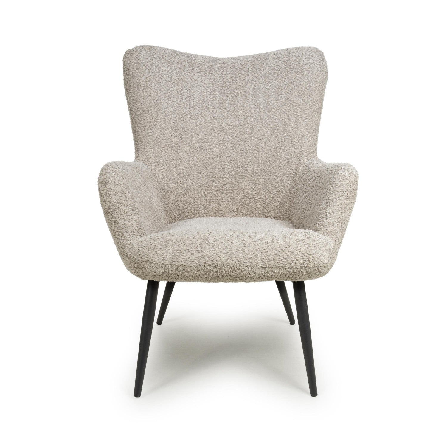 Bordeaux Textured Chenille Effect Mink Armchair - Home Furniture Interiors