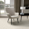Bordeaux Textured Chenille Effect Mink Armchair - Home Furniture Interiors