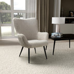 Bordeaux Textured Chenille Effect Mink Armchair - Home Furniture Interiors