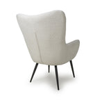 Bordeaux White Textured Fabric Armchair - Home Furniture Interiors