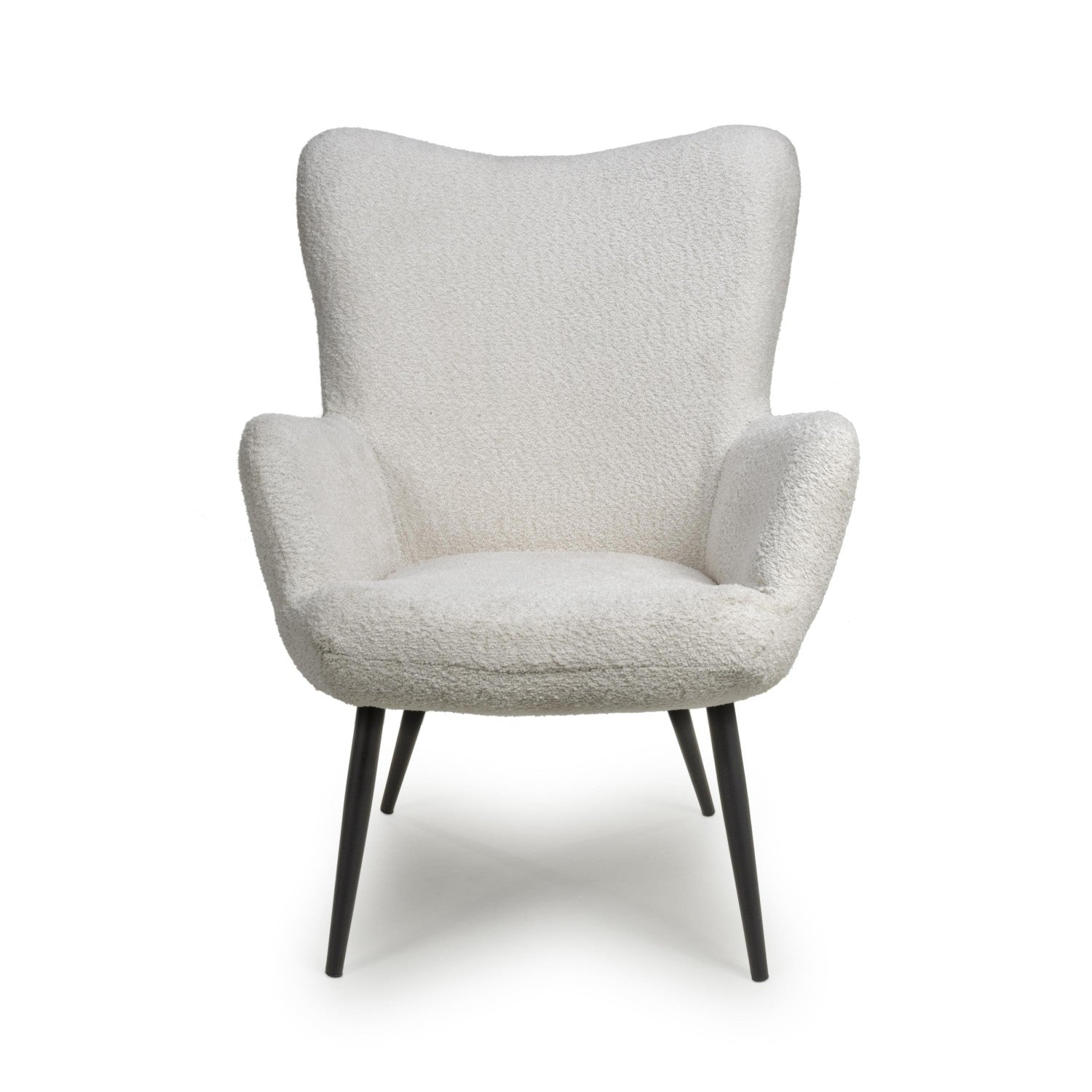 Bordeaux White Textured Fabric Armchair - Home Furniture Interiors