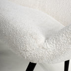 Bordeaux White Textured Fabric Armchair - Home Furniture Interiors