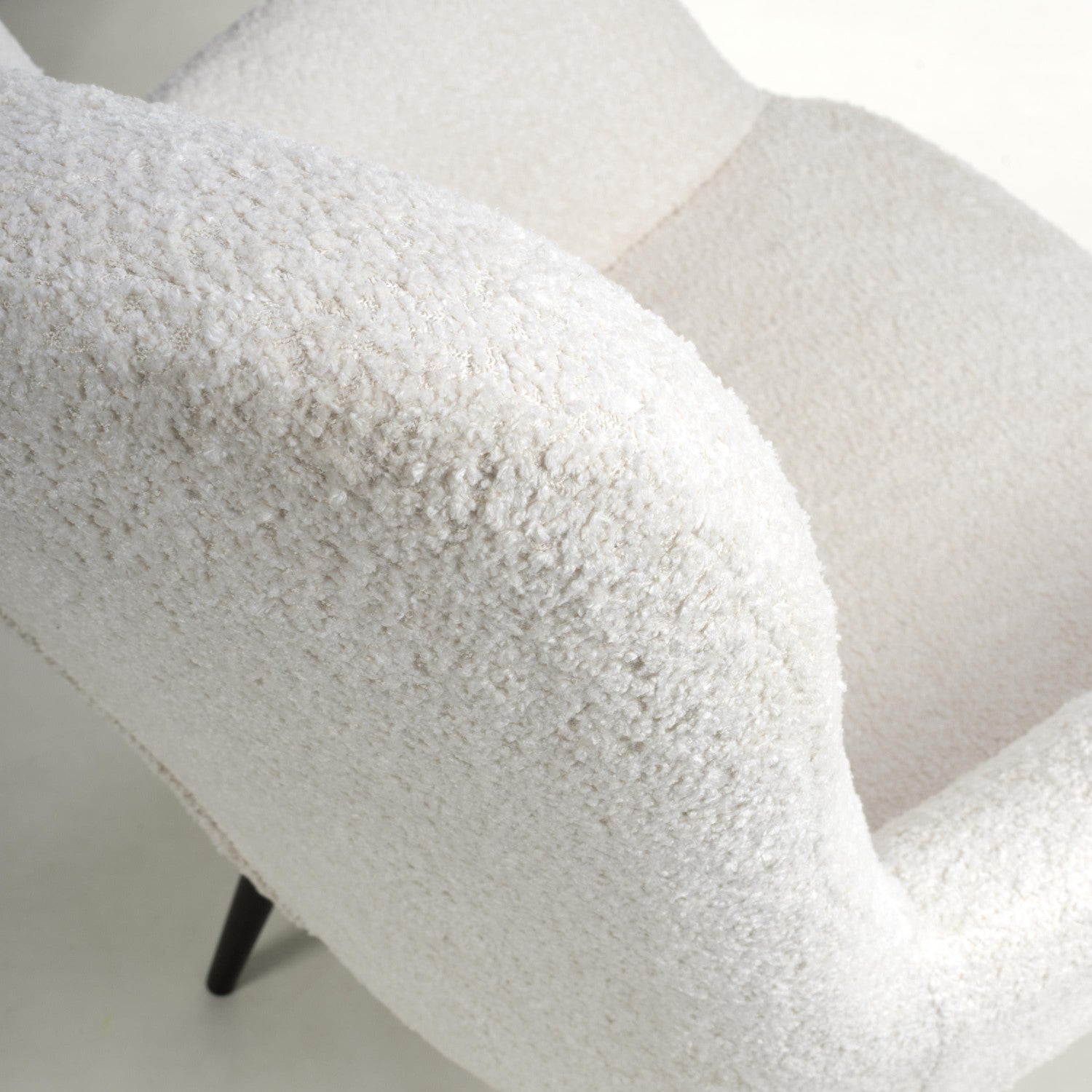 Bordeaux White Textured Fabric Armchair - Home Furniture Interiors