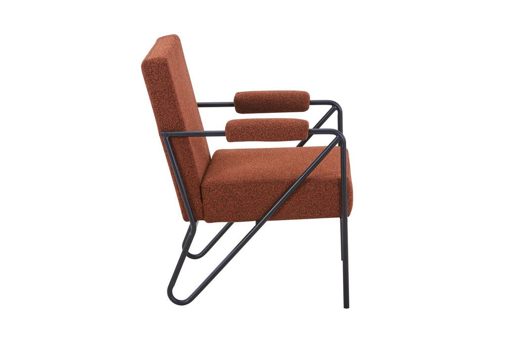 Oslo Speckled Burnt Orange Armchair - Home Furniture Interiors