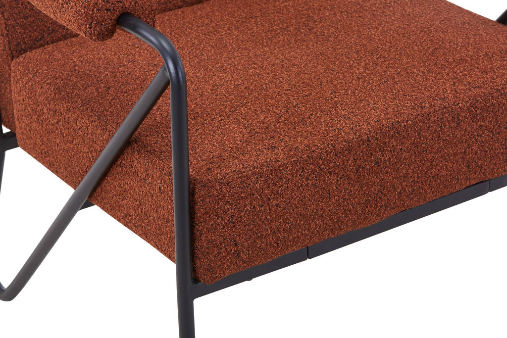 Oslo Speckled Burnt Orange Armchair - Home Furniture Interiors