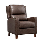 Portland Brown Leather Effect Recliner - Home Furniture Interiors