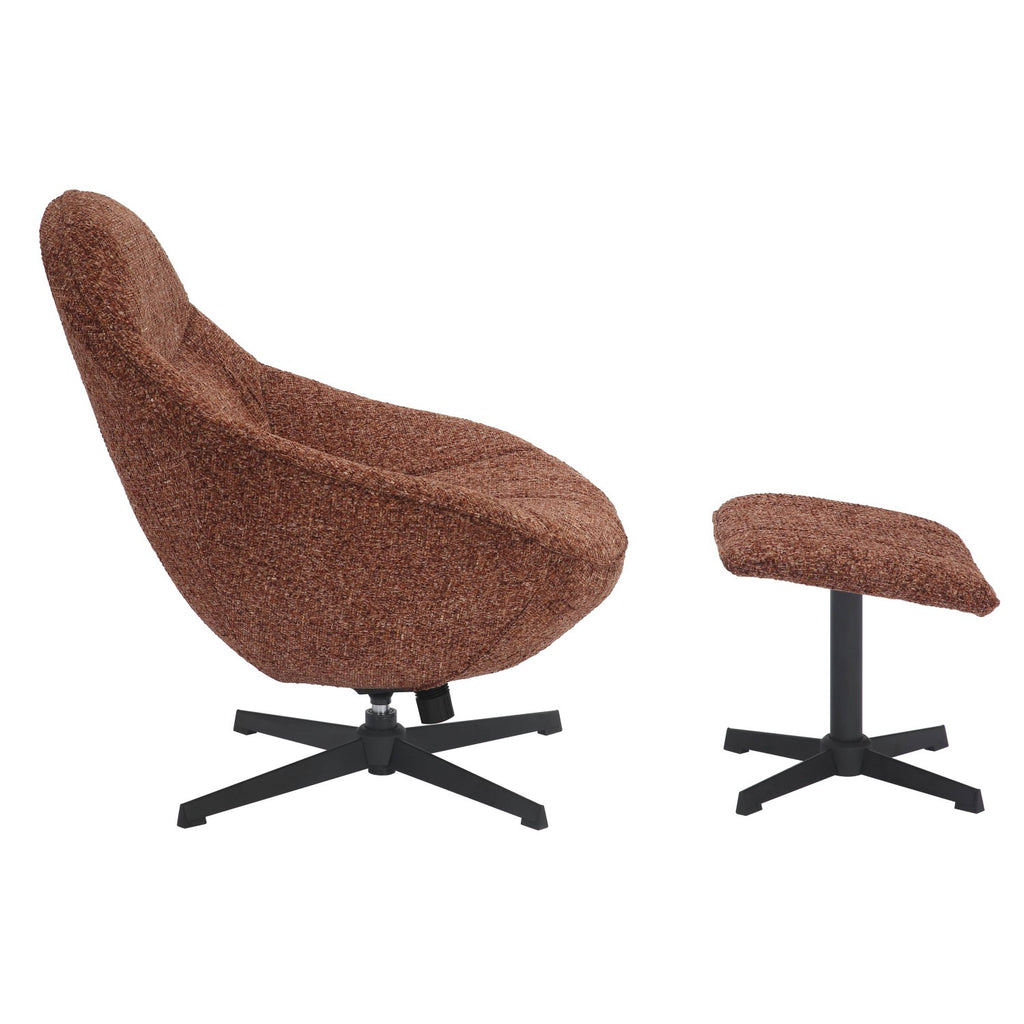 Serene Copper Blush Lounge Chair - Home Furniture Interiors