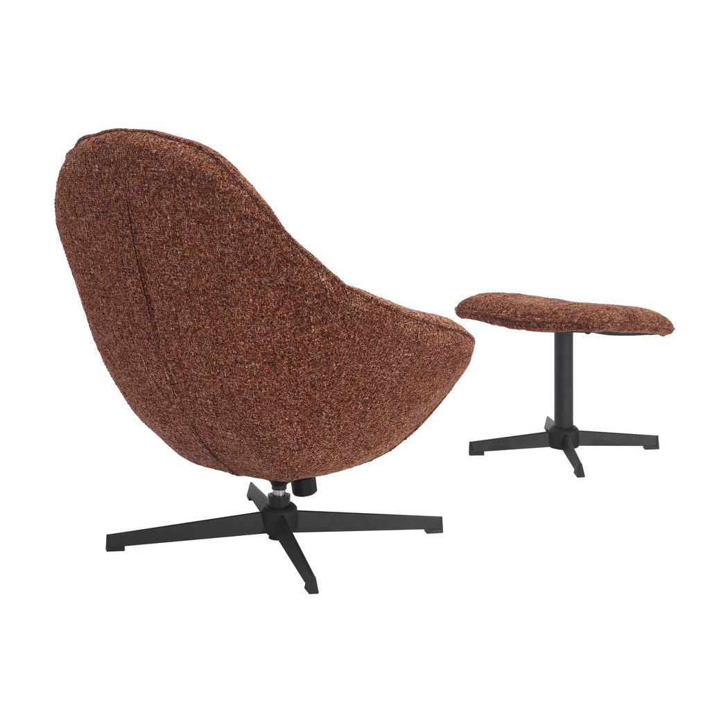 Serene Copper Blush Lounge Chair - Home Furniture Interiors