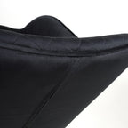 Black Velvet Fabric Bar Stool Black and Gold Metal Legs - Home Furniture Interiors