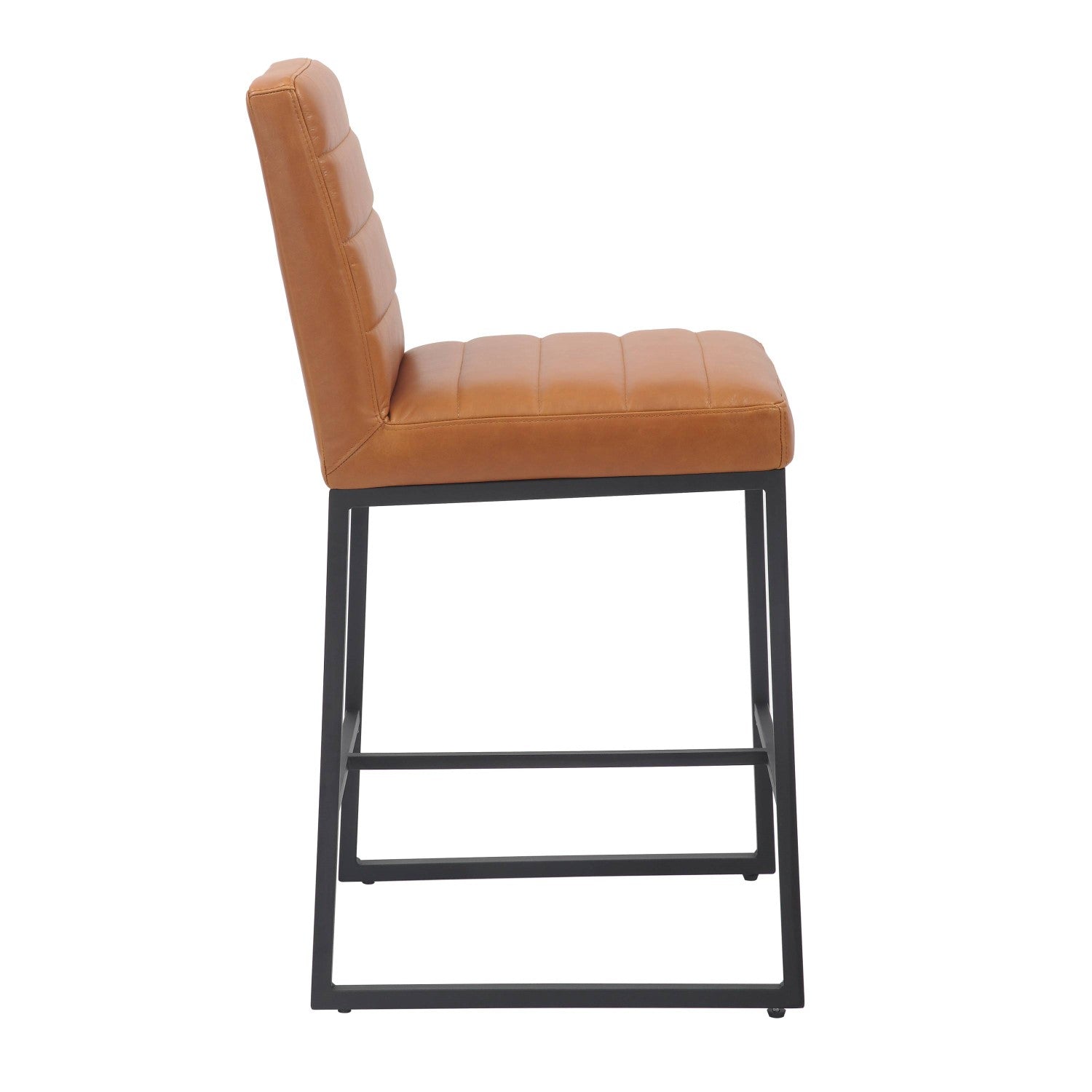 Carlton Real Leather Light Brown Bar Stool - Home Furniture Interiors