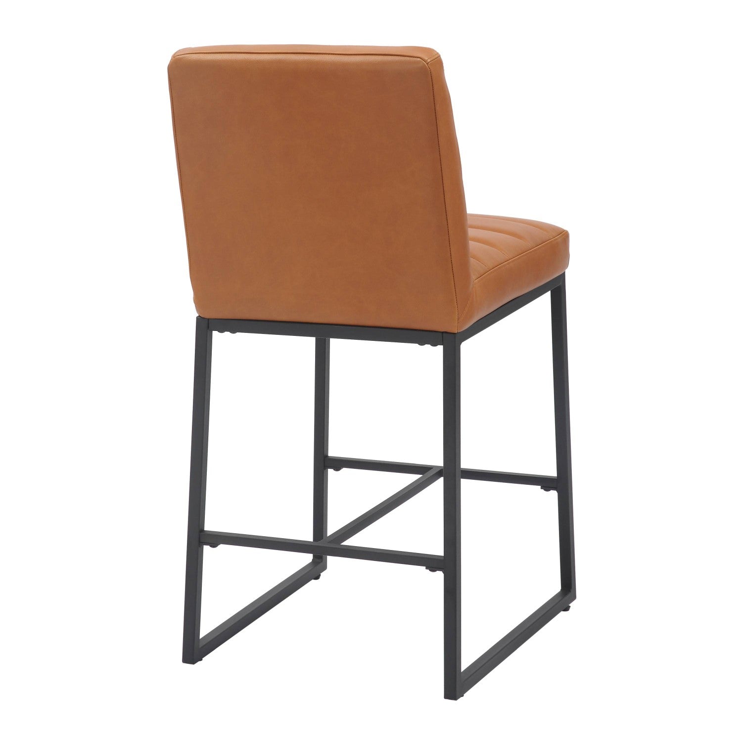 Carlton Real Leather Light Brown Bar Stool - Home Furniture Interiors